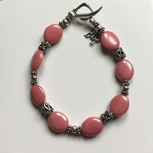 Handmade Pink Stone Bracelet